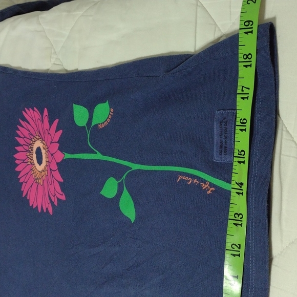 Beautiful blue Life is Good  crusher tee, sz XS - Picture 11 of 12
